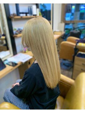 トルチェ(toRtue) ロング ブロンドベージュ ミルクティーブロンド