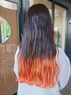 ルシードスタイル リム(LUCIDO STYLE Rim) グラデーション×オレンジ