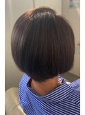 ショートボブ×ブルーバイオレット