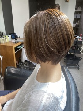 シェル 吉祥寺(shell) グレージュカラー/ボブウルフ/黒髪/ココアベージュ