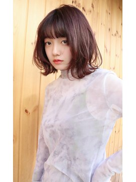 ブゾン(buZon) 【buZon ブゾン】くびれボブ×ピンクブラウン