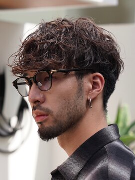 フィフス 渋谷(fifth) 大人スペインカールスパイラルパーマ刈り上げフェード束感渋谷