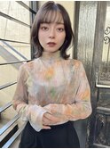 【MINX清水】くびれボブ グレージュ シースルーバング