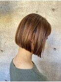 ラインを生かしたスッキリボブ