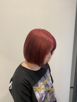 ユニコ(unico) チェリーレッド/ブリーチカラー