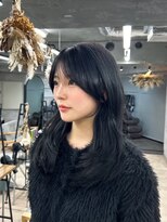 ワンズ リー 上大岡店(One's ly) レイヤーカット/ウェットヘア/オリーブベージュ[上大岡]