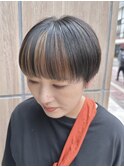 フロントカラー/フェイスフレーミング/マッシュショート