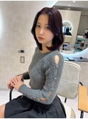 韓国風レイヤーボブ