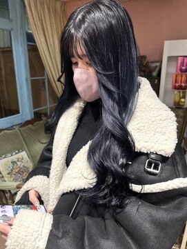 ロチカバイドールヘアー 心斎橋(Rotika by Doll hair) blue black