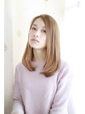 くすみベージュ/ストレートロング/外国人風カラー[横浜]