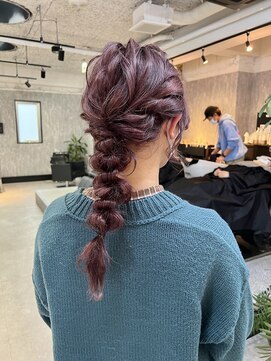 タイドヘアー 高槻店(TIDE HAIR) 編みおろしアレンジ