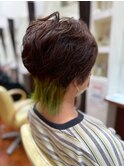 エンドカラー×ウェーブショートショートウルフ20代30代40代