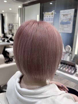 ケンジ 平塚 アネッタ(KENJE annetta) ミニボブ×ペールピンク