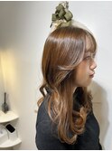 ベージュ　ロング