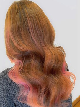 熊本/韓国ロングヘア×コテ巻きパーマ×髪質改善