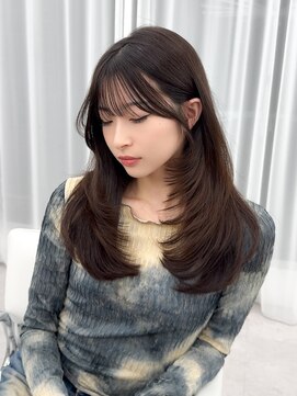 アマトウキョウスマートサロン(AMA TOKYO×Smart Salon) くびれレイヤー/顔まわりカット/レイヤーカット/小顔ヘア