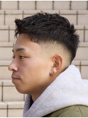 短髪フェード　アクティブショート