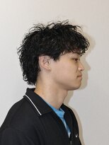 パーク(PARK)&nbsp;メンズツイストパーマニュアンスパーママッシュウルフ