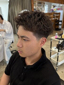 メンズカノエ 山口小郡店(Men's CANOE) ピンパーマ×スパイキーショート