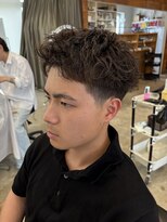 メンズカノエ 山口小郡店(Men's CANOE) ピンパーマ×スパイキーショート