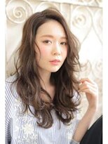 ソワン ドゥ ブレス エルネ 立花店(soin de brace elne)&nbsp;センターパート×グレージュ×ヴェールウェーブ