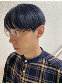 bibito ハンサムサイドグラデーションショート　ネイビーヘア