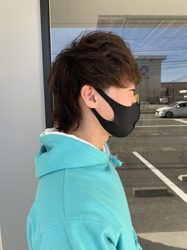 ナンバー(number+) 20代30代メンズスパイラルパーマワイルドオシャレ感アッシュ