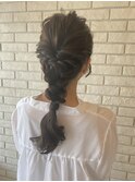 編みおろしヘアセット♪♪