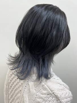 アールモンドヘア新世界 【北見】#インナーカラー#マッシュウルフ#レイヤーカット