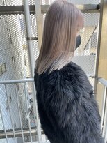 ロンド レア 天神大名店(Lond Le’a)&nbsp;ミルクティーベージュ/ダブルカラー/ケアブリーチ/くびれヘア