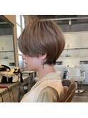 大人綺麗な小顔襟足スッキリショートボブ　30代40代50代