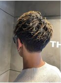 ハイライト メンズショートツー ナチュラル刈り上げ短髪