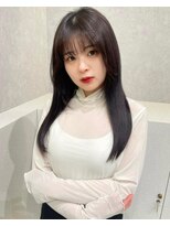 エジョン 三鷹店(Aejon) 地毛風ストレート シースルーバング 美髪