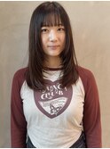 【YOKE】顔まわりレイヤーフェイスレイヤーオリーブグレージュ