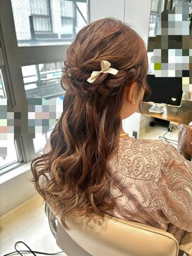 ビオラバイフーガ 綱島(Viola by FUGA) ゆるふわハーフアップ♪お呼ばれアレンジ