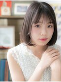 ★アッシュブラックヘルシースタイル美髪ボブ20代30代40代★10