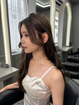 ボタン ハカタ(VOTAN hakata)&nbsp;博多/センター分け/韓国ヘア/グレージュ/前髪顔周りカット