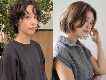 ビュートリアム ギンザ(BEAUTRIUM)の写真/【乾かしただけでニュアンスヘアが完成－】質感パーマで女性らしい柔らかい雰囲気に。