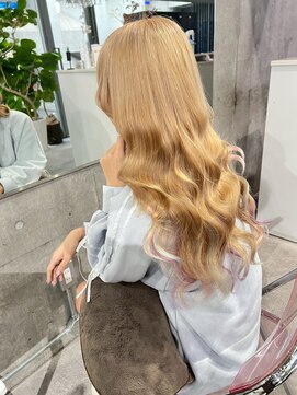 ラヴィキョート(Lavy kyoto) ミディアムヘアハイライトウルフカット小顔レイヤーボブワンレン