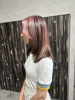 アンサム 下北沢店(UNSOME)&nbsp;【下北沢】ペールピンク/デザイン/ブリーチ/レイヤーカット