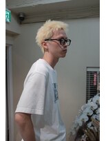 オーパスバイアンブルリュクス 池袋(Opus by ambleluxe)&nbsp;スパイキーショート/ケアブリーチ/ブロンドヘア