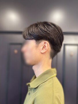 毛流れセンターパート