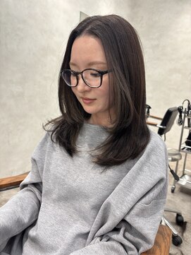 サク 馬橋店(Saku) レイヤーカット/イヤリングカラー/デザインカラー