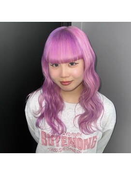 ギミックパシャ(GIMMICK pasha) ピンクとラベンダーのデザインカラー