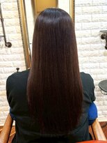 アトリエ ミム 二子玉川店(atelier mim)&nbsp;縮毛矯正 艶ストレート うる艶ロング 髪質改善 30代 グレージュ