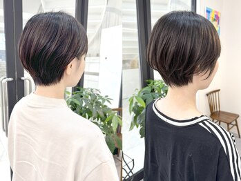 エブリ(evri)の写真/垢抜けショート/ボブは「evri」にお任せ！家でも簡単スタイリングで素敵になるスタイルをご提案◎[静岡駅］
