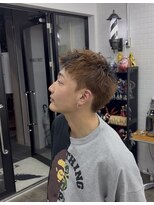 ザ クロー(THE CROW)&nbsp;スパイキーショートブラウンカラーデザインカラー短髪