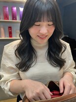 ベルベットヘア 千早店(Velvet hair)&nbsp;髪質改善カラー×暗髪透け感ロング【みつ】