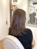 【大人女性の透明感カラー】アディクシーフルカラー+カット+Tr 13900円