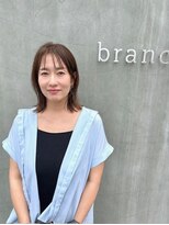 ブランチヘアー(branch hair)&nbsp;外ハネボブ×オリーブベージュ